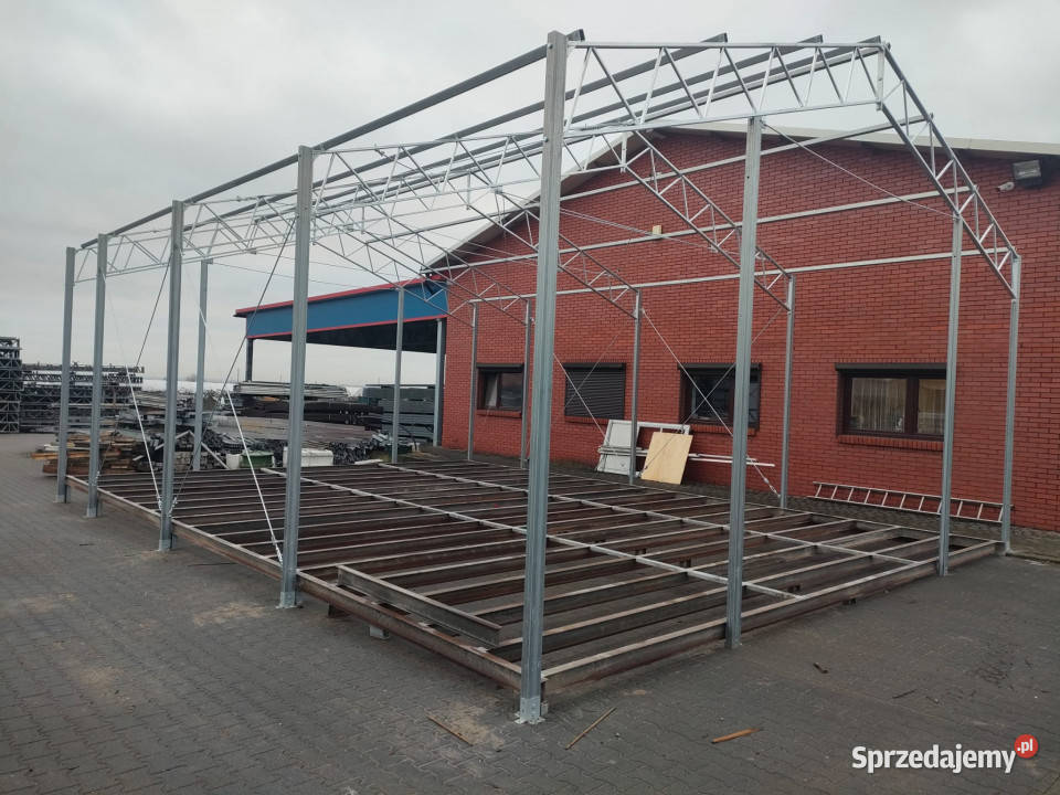 Konstrukcja stalowa hali 8 x 24 słup 4 m NOWA wielkopolskie Ludwina