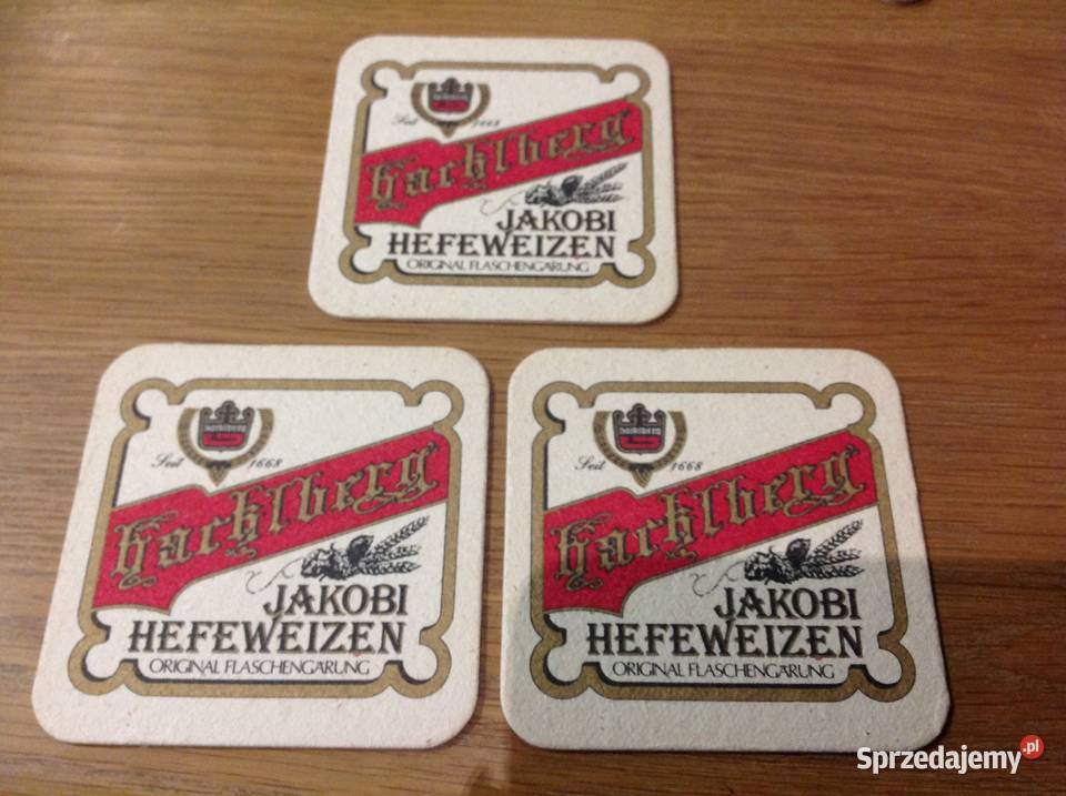 Stara Podkładka pod Piwo JAKOBI HEFEWEIZEN Pozostałe Nowa Sól