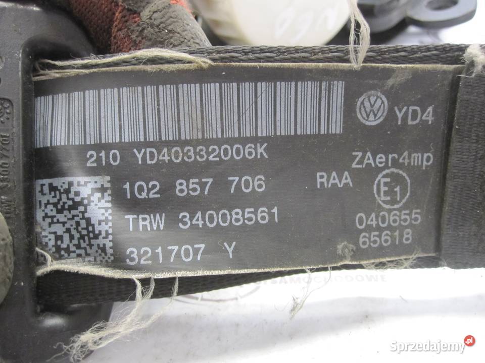 VW JETTA 07r pas bezpieczeństwa prawy przód Kielce