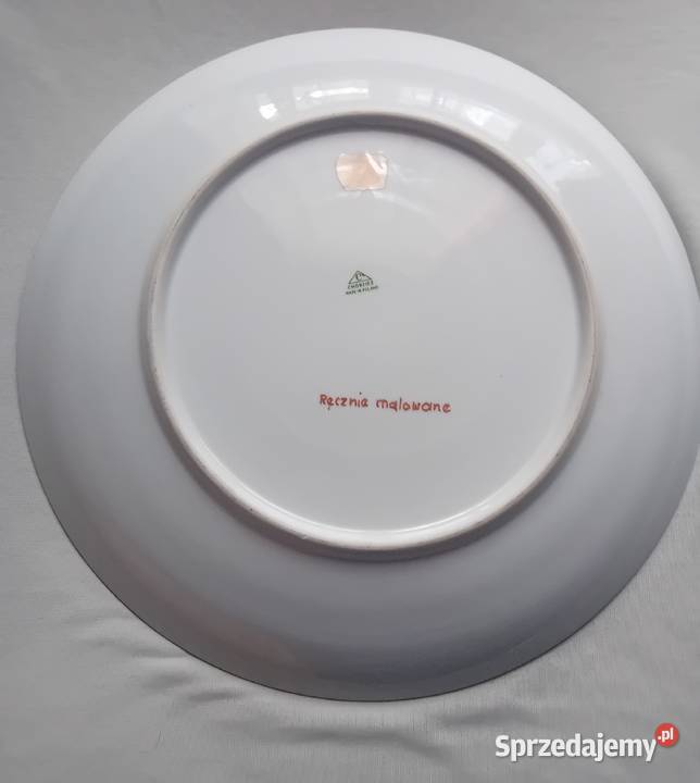 Ręcznie malowana patera Chodzież 32 średnicy Porcelana i szkło Koźminek sprzedam