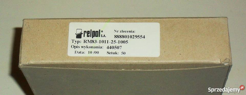 Przekaźnik RM83P1011251005 5 VDC 16 A 250 VAC Części i akcesoria śląskie Gliwice