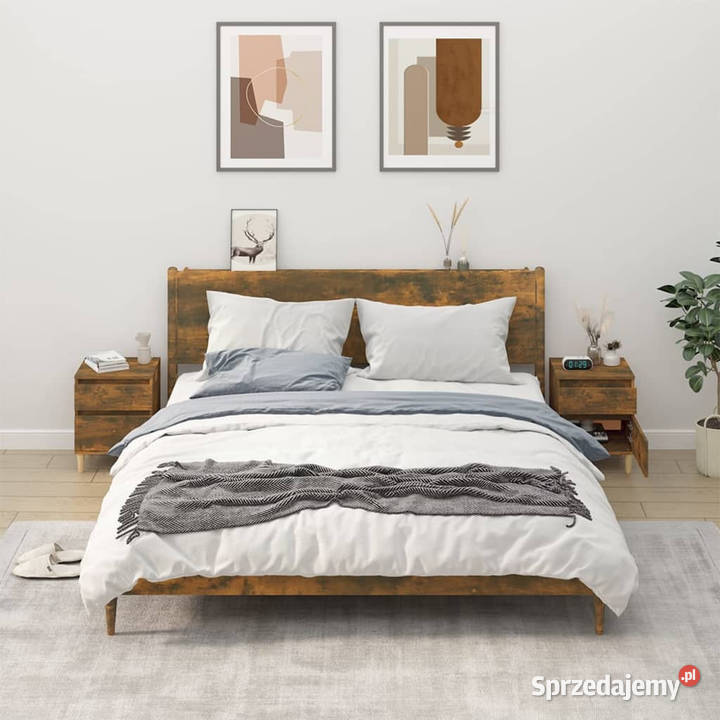 Szafki nocne 2 przydymiony dąb 40x35x50 WM821837 Warszawa