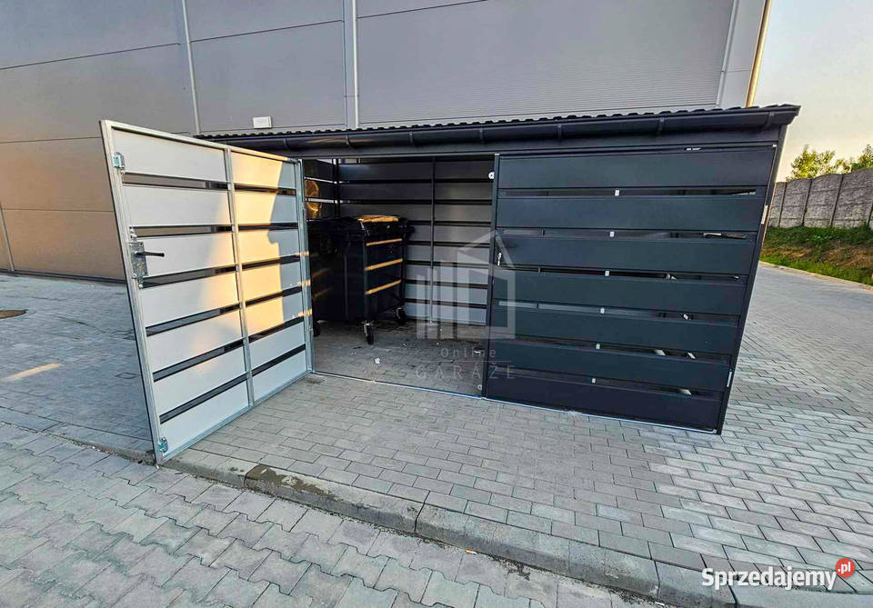Wiata śmietnikowa Schowek 4x2m Brama Zabudowany Włocławek