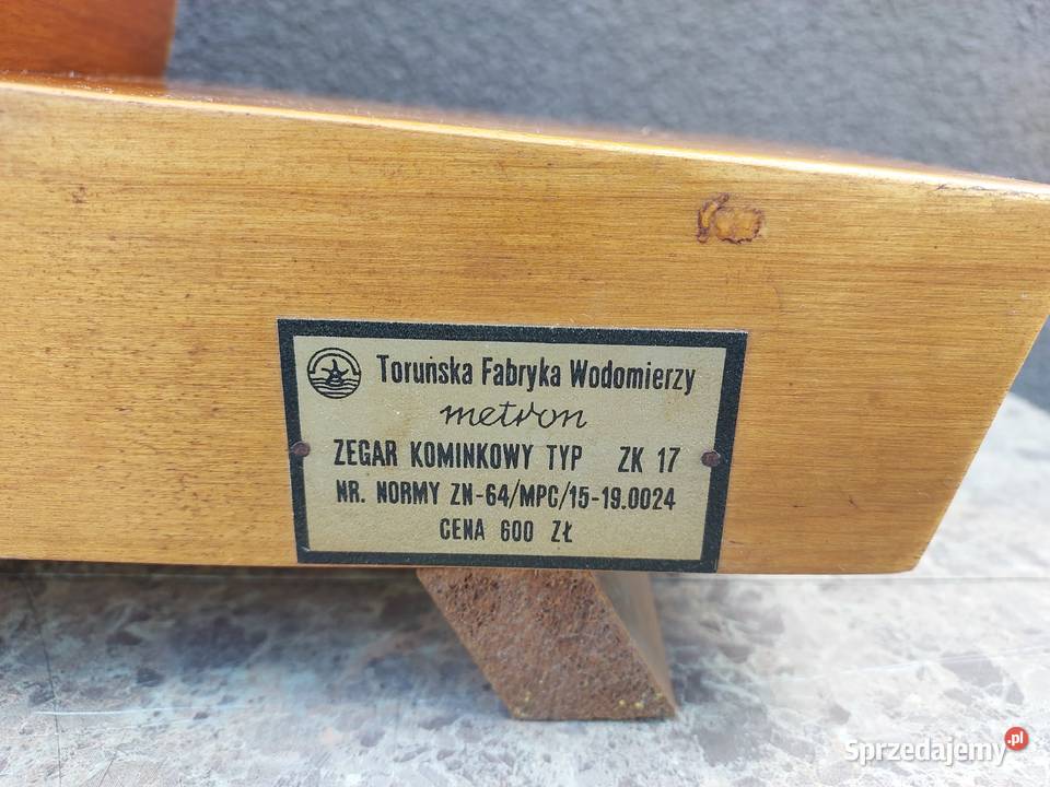 Stary zegar bufetowy Metron ZK17 69r balansowy beżowy Tczew
