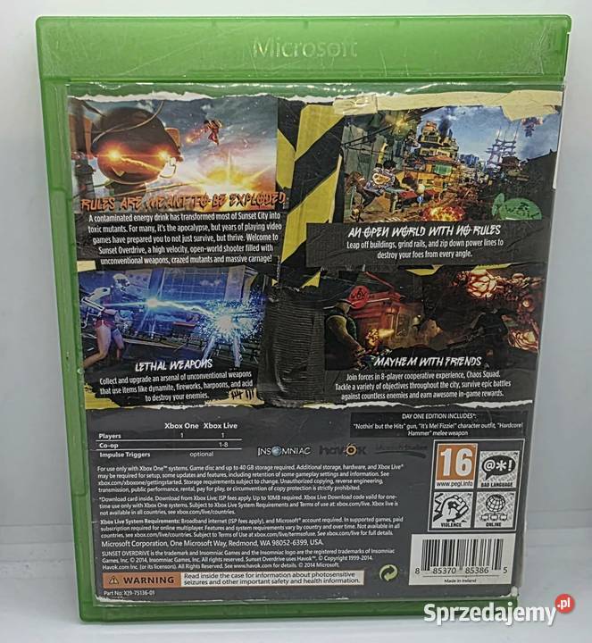 Gra Sunset Overdrive Xbox One Elbląg