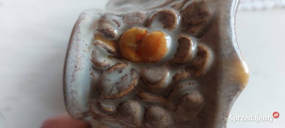 Popielniczka ceramiczna zdobiona PRL Piła