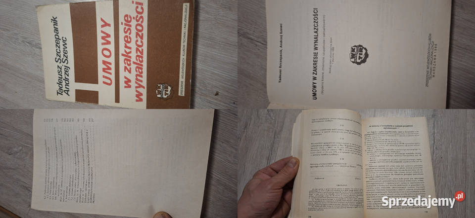 Umowy w zakresie wynalazczości III wydanie 1986 Łęczyca