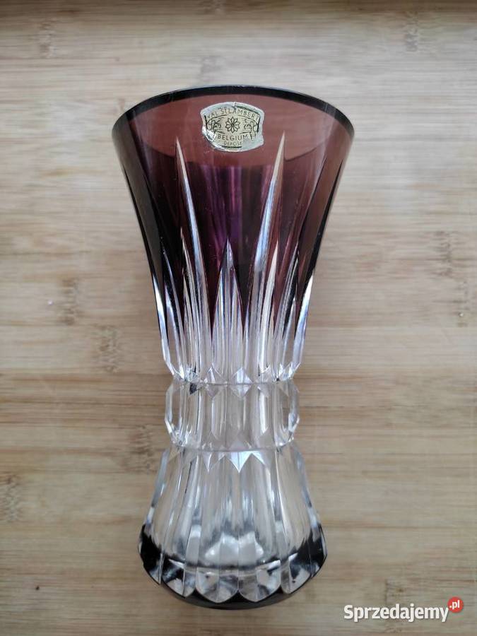 Kryształowy wazon firmy VSL Val Saint Lambert