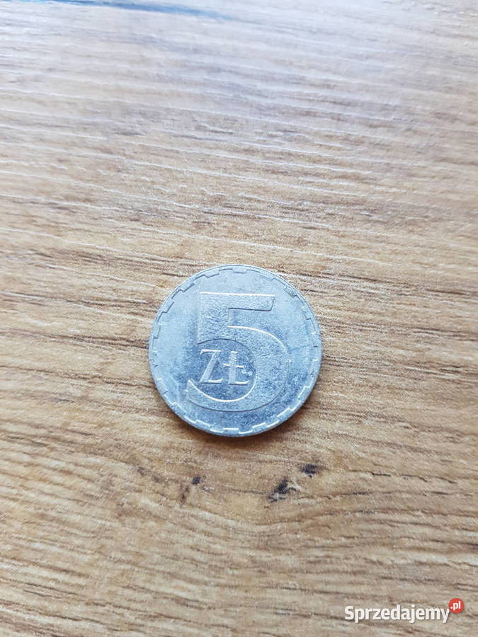 5 złotych moneta ze znakiem mennicy 1989r Golina