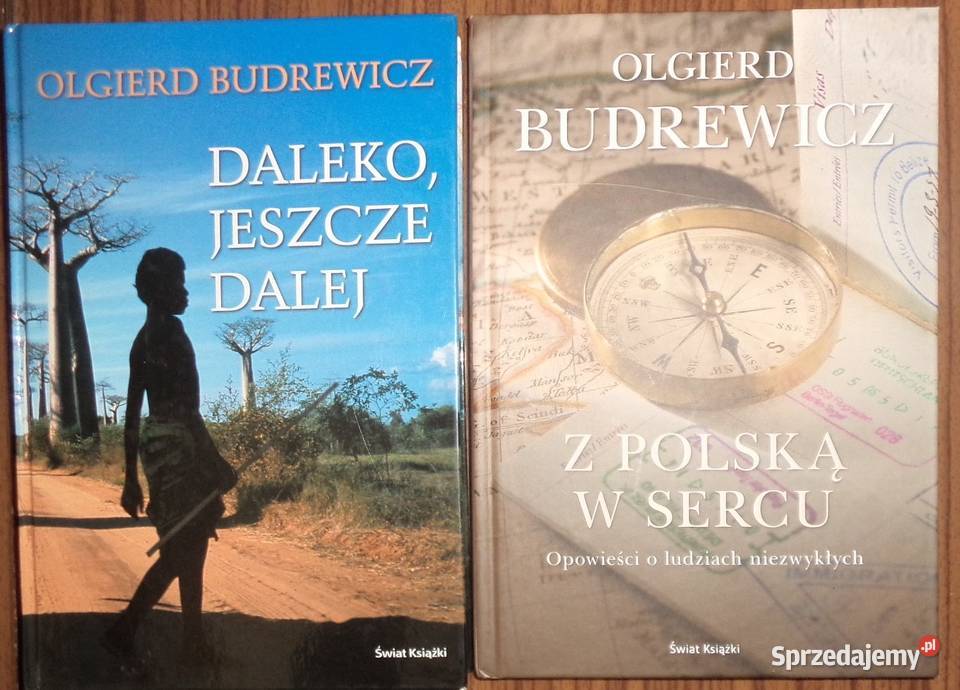 2x Olgierd Budrewicz, daleko, jeszcze dalej, książka książki