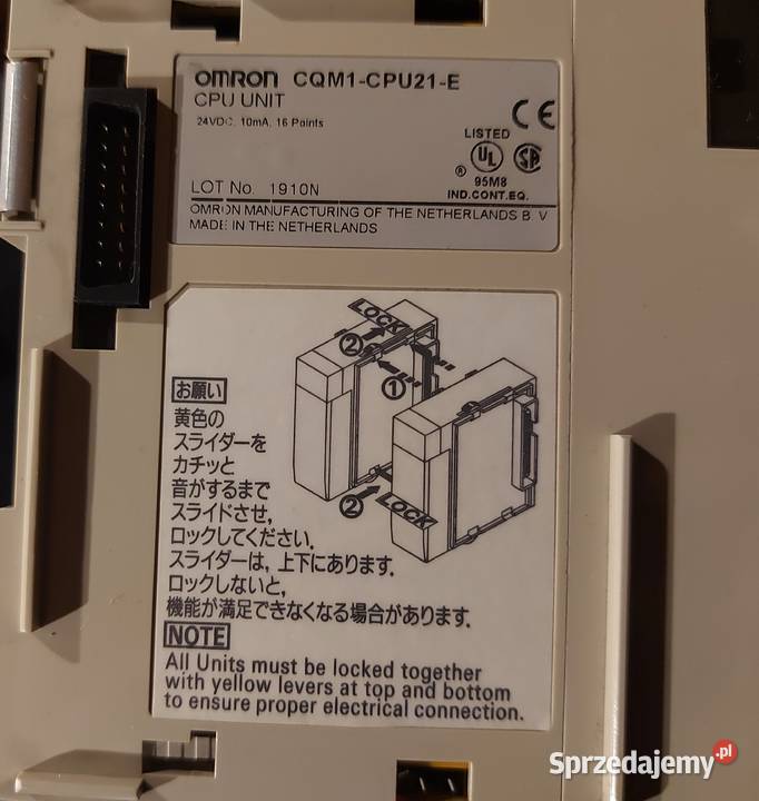 Sterownik PLC CQM1 CPU21 Omron Bydgoszcz