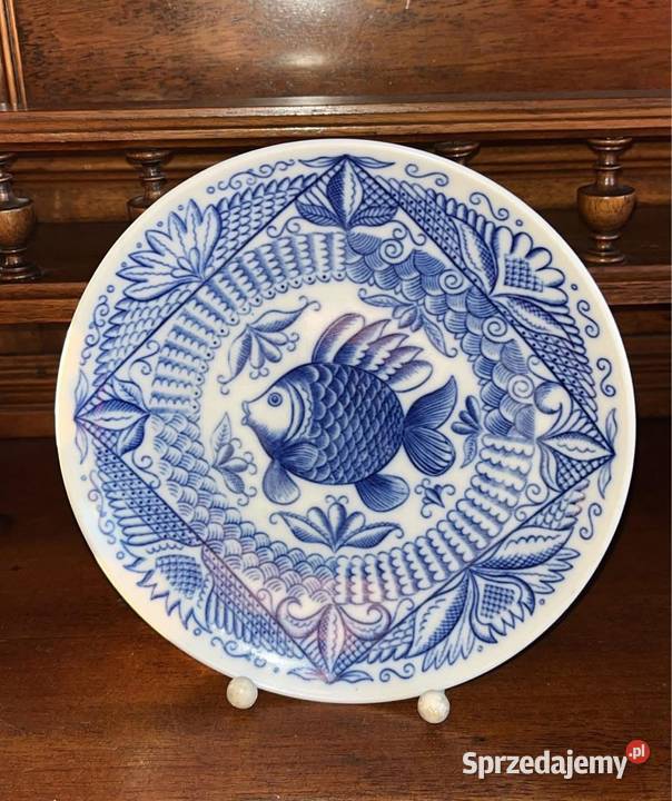 Talerz Łomonosow Z rybką piękny pomorskie Gdańsk