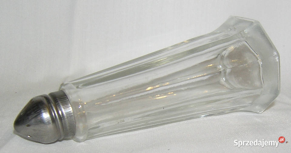 solniczka vintage smukłaD Porcelana i szkło