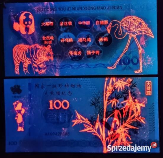 UNIKATOWY BANKNOT KOLEKCJONERSKI CHINY PANDY Warszawa