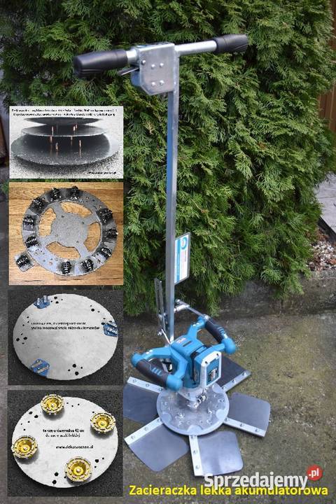 Zacieraczka akumulatorowa dwubiegowa lekka z