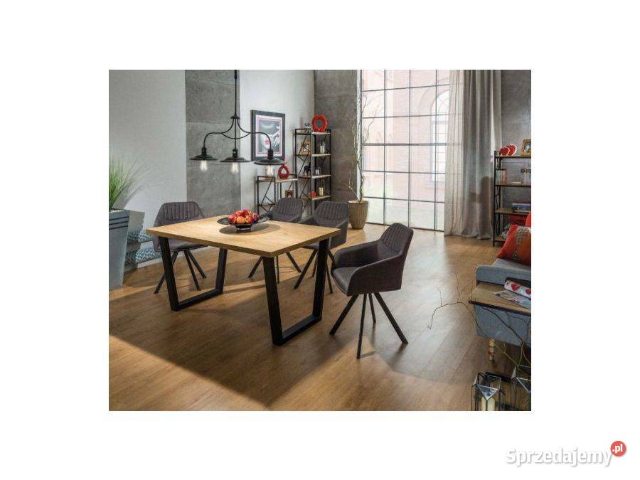 Stół Loftowy VALENTINO 12080x78 4 krzesła