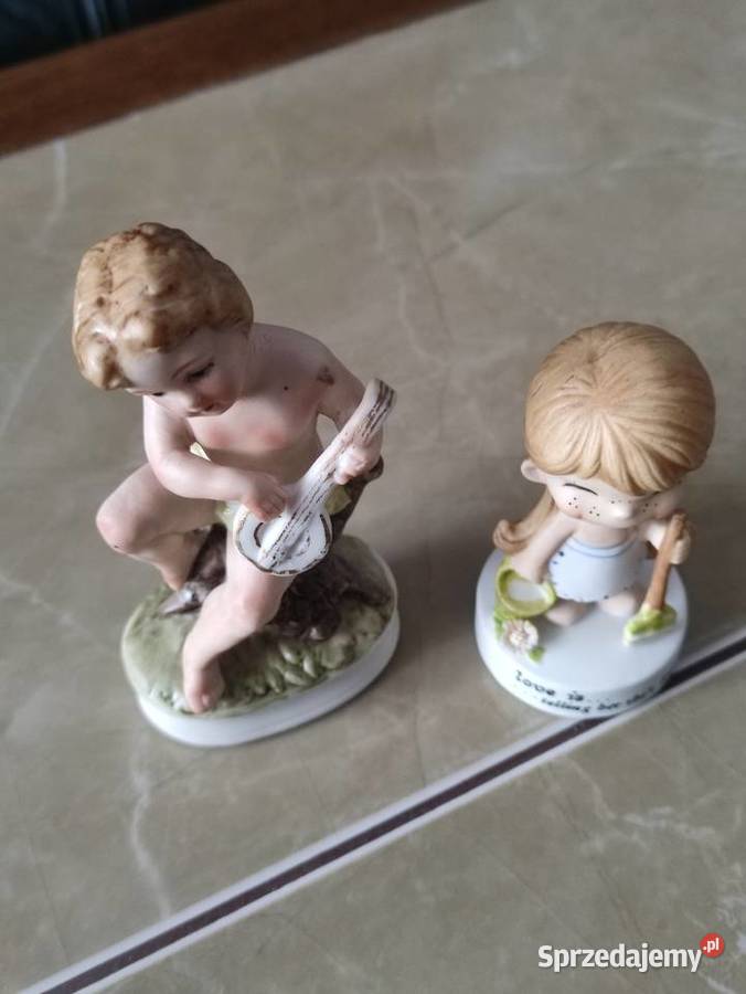 Figurki porcelanowe komplet 2 Janów Lubelski