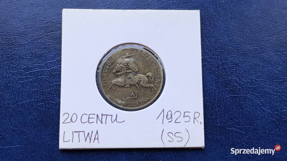 Stare monety 20 cent 1925 Litwa