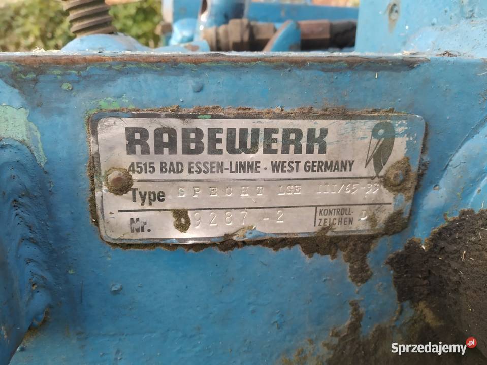 3 skibowy pług obrotowy rabewerk obracany nieuszkodzony Lipnica sprzedam