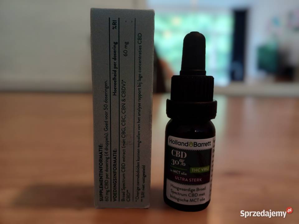 Olejek CBD Holland Barrett 30 MCT 10ml Pozostałe Łódź sprzedam