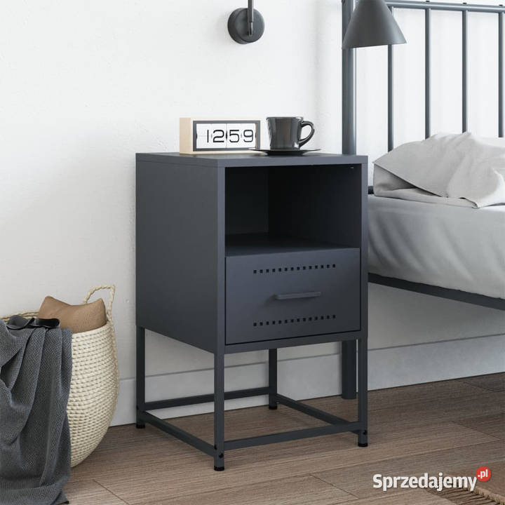 Szafka nocna antracytowa 36x39x605 stal WM846558 Warszawa