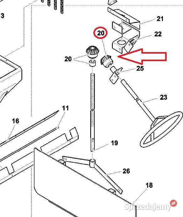 2035320000800 20353200008 KOŁO ZĘBATE Z14 UNIA Wichrów