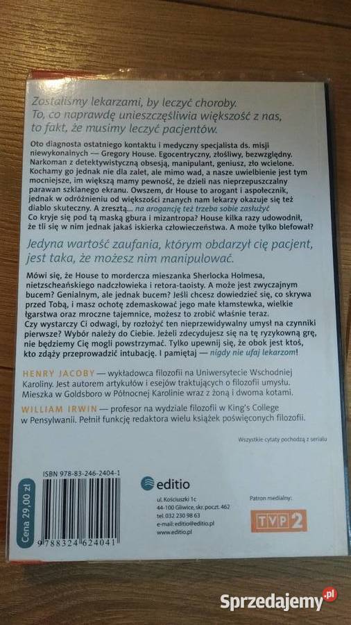 Dr House i filozofia wszyscy kłamią H Jacoby W