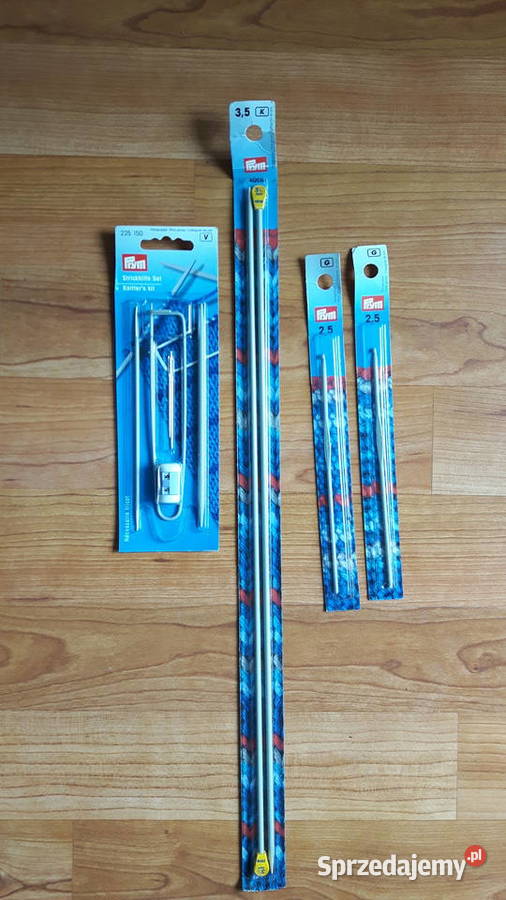 Akcesoria dziewiarskie druty szydełka zestaw Gorzów Wielkopolski