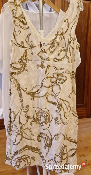 Damska wizytowa SUKIENKA Deni Cler 44 bawełna Moda i Styl Lublin