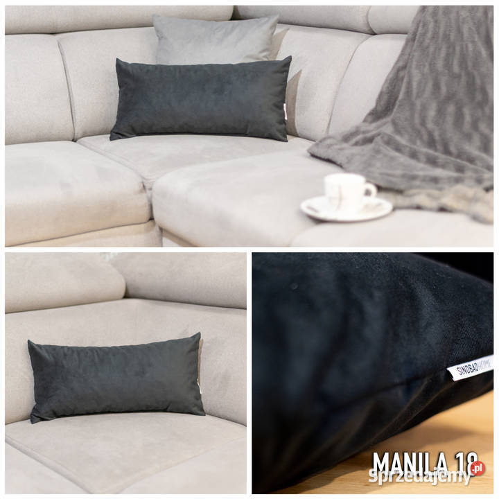 PODUSZKA WELUROWA DEKORACYJNA Z WYPEŁNIENIEM podlaskie Białystok