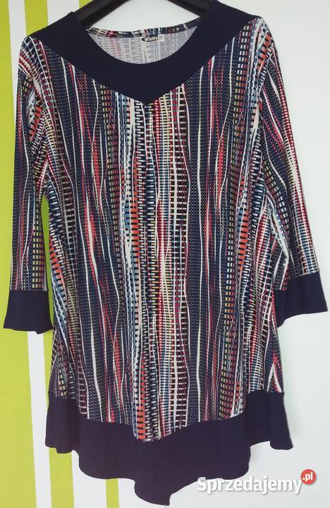L46 Przemiła tunika o linii A Wiomax Bluzki i koszule Gliwice sprzedam