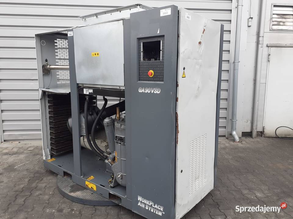 Sprężarka śrubowa ATLAS COPCO GA90VSD 90kW Wilków
