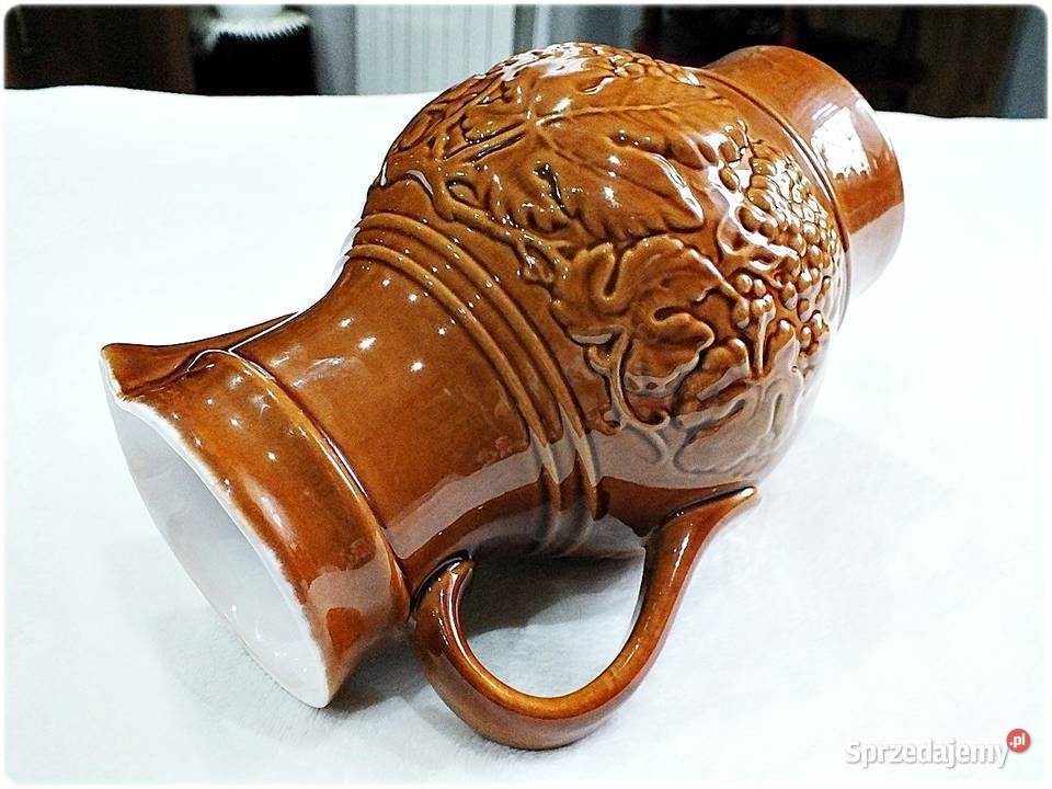 Duży Dzban Dzbanek z uchem GDR Ceramika Żary