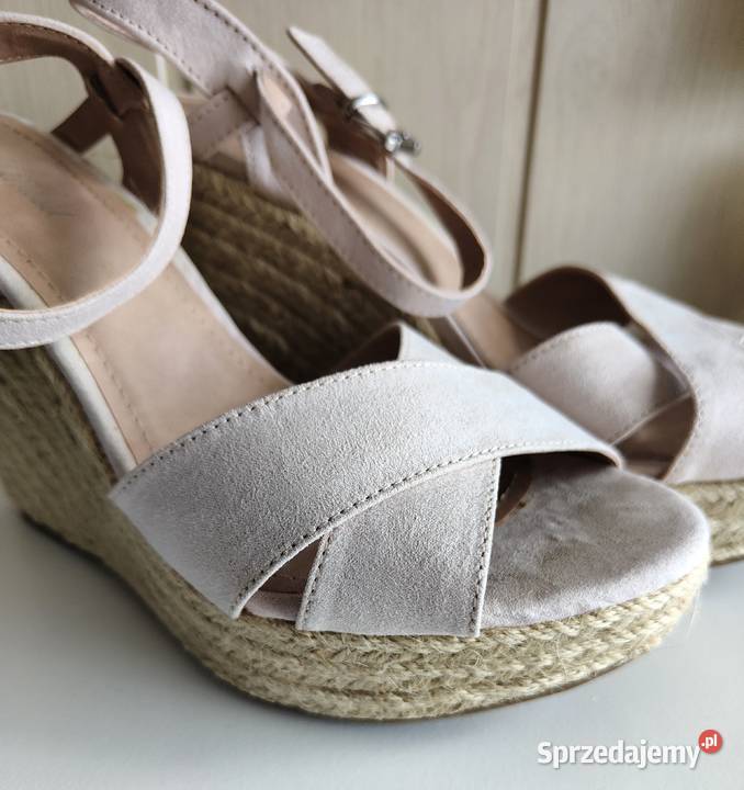 Wysokie buty sandały Amisu Yorker 39 różowe Szczecin