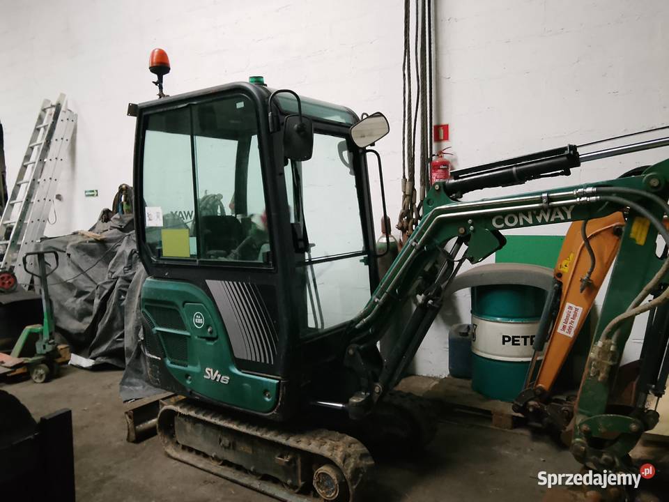 Minikoparka Janmar SV 16 2017 Koparki Maszyny budowlane Sieradz