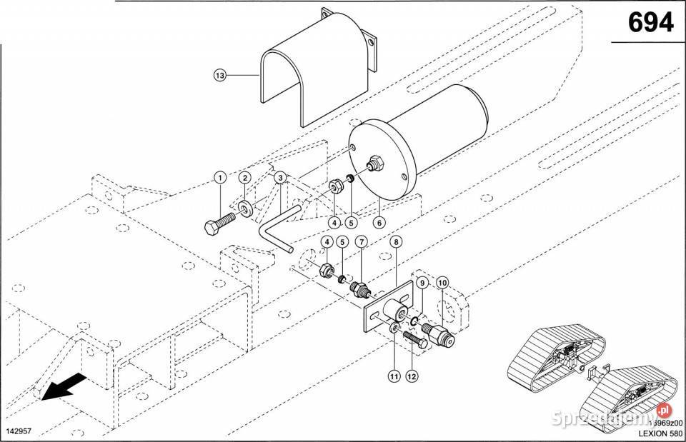 Claas Lexion 580 NURNIKCYLINDER 0006338800 Jastrzębniki