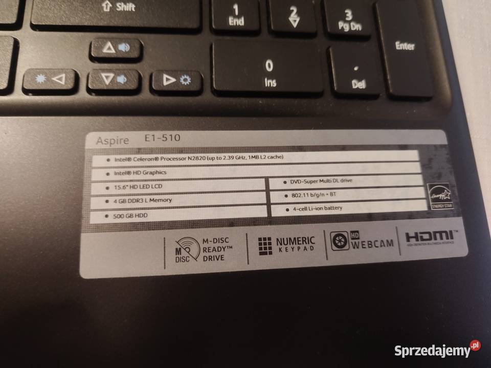 Laptop Acer aspire Włostów