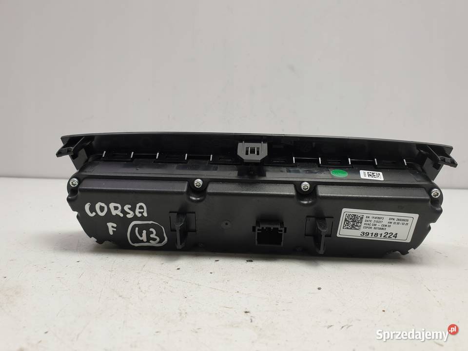 Opel Corsa F PANEL KLIMATYZACJI Nawiewu 39181224