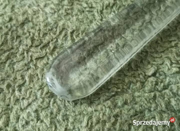 Dwa duże szklane widelce do sałaty 215 PRL Katowice