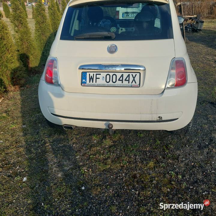 Fiat 500 uszkodzony Tartak Brzózki