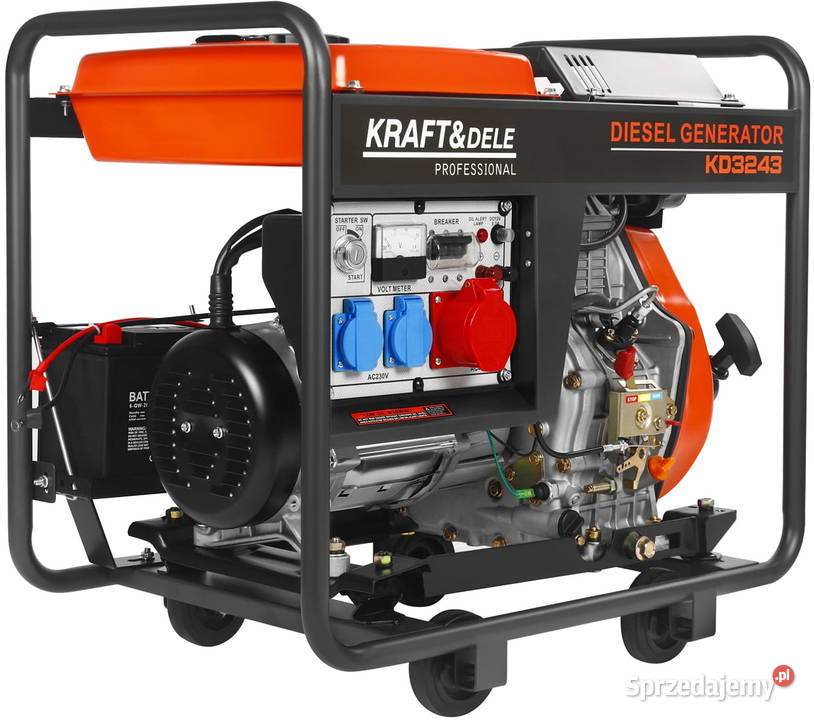 Agregat prądotwórczy DIESEL 7kW 230400V KD3243 sprzedam