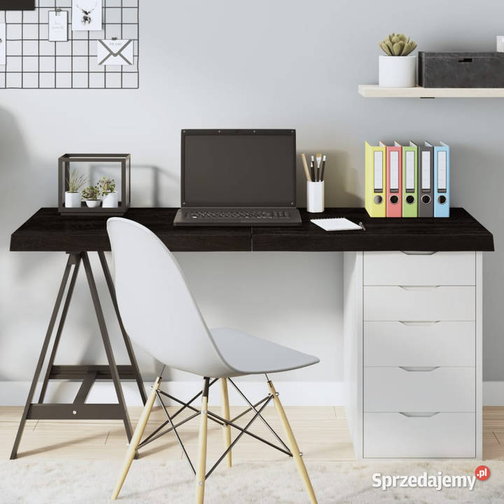 Blat stołu ciemnobrązowy 140x60x26 lite drewno sprzedam