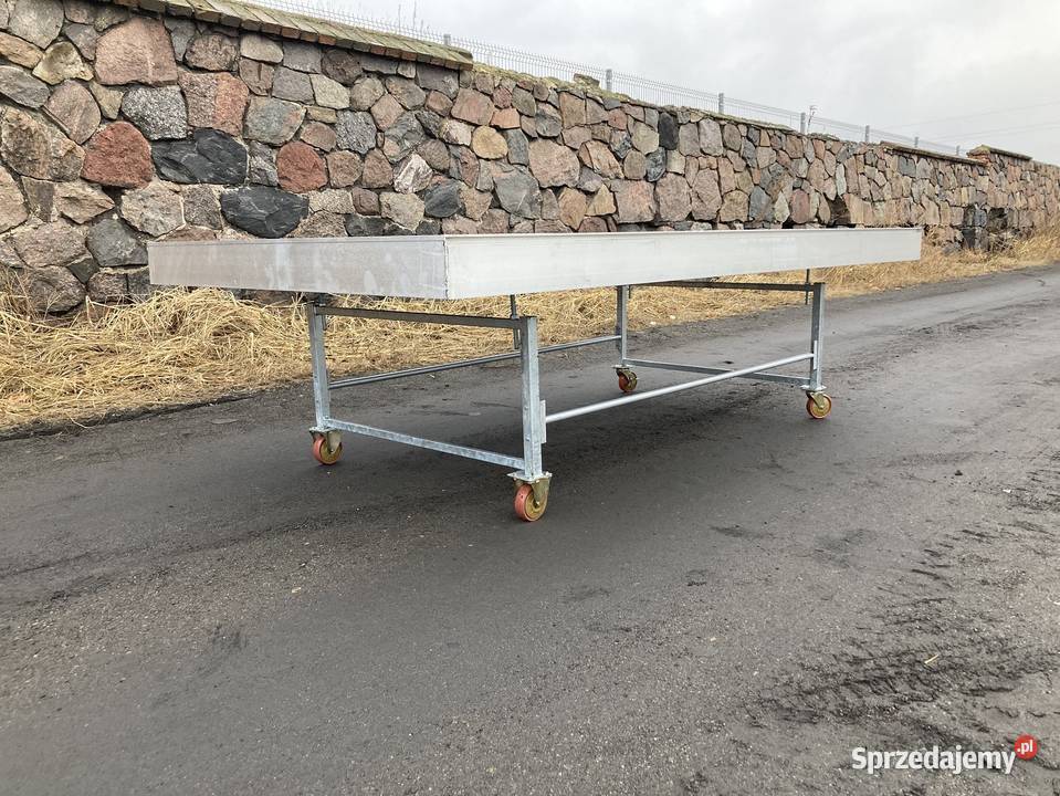 Stół zalewowy Nowy 3x162m na kołach ekspozycyjny Śmigiel