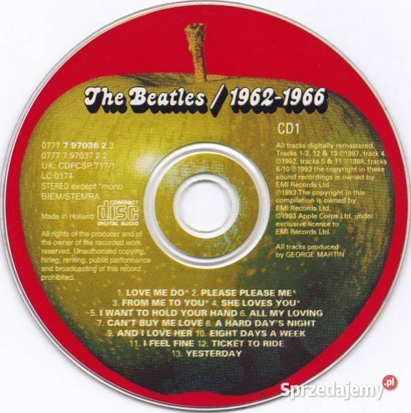 The Beatles 19621966 2xCD Apple Records 0777 7 Płyty i kasety lubelskie Biłgoraj
