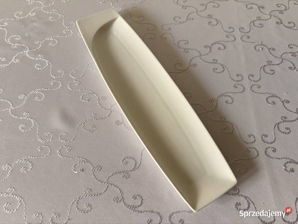 Półmisek porcelanowy TASTE 375 biały nowoczesny Wyposażenie wnętrz Czerwionka-Leszczyny