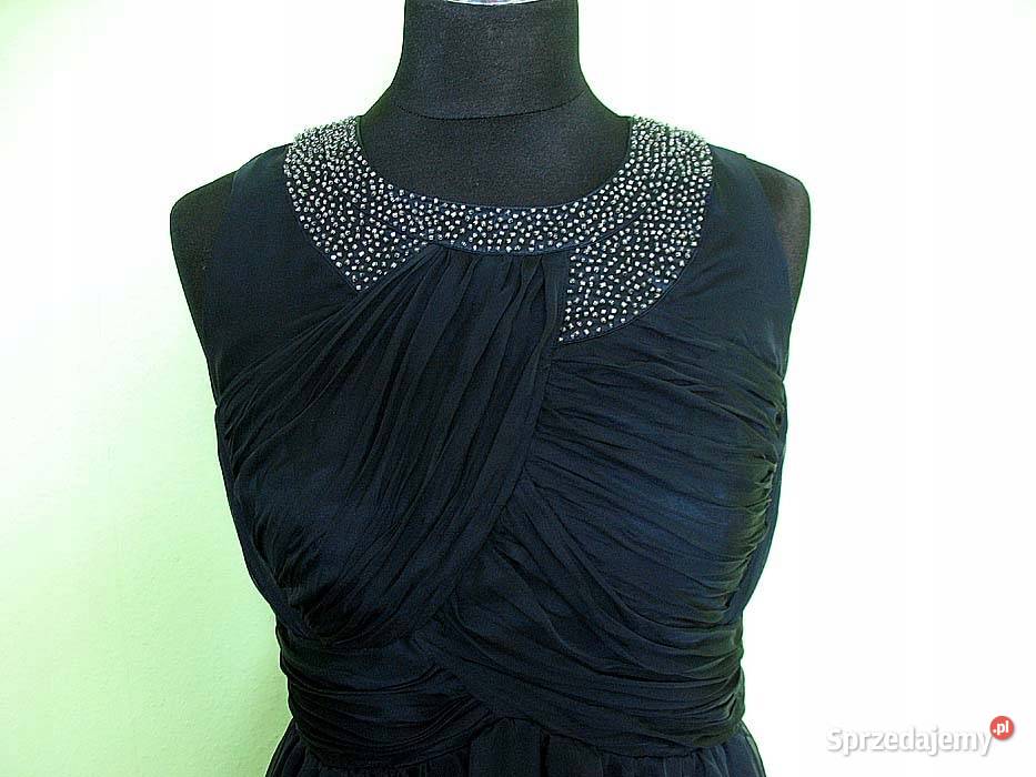 Sukienka haft i szyfon 36 S biust 82 Ashley Siedlce