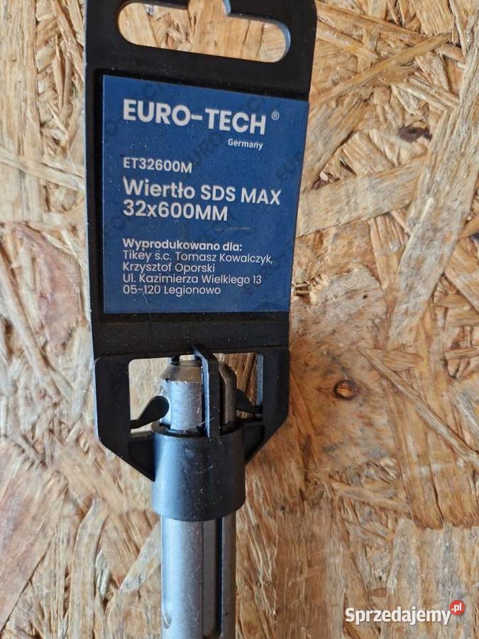 Wiertło do betonu 32mm x 600mm SDS Euro tech Głogowa