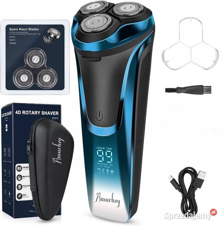 Golarka 4D Amurhey IPX 7 głowice Myszyniec