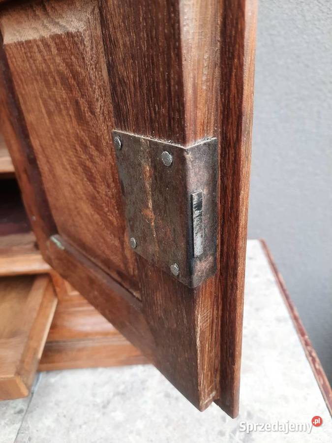 Zabytkowa mała szafka wisząca barok antyk D014