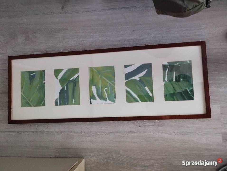 Obraz brązowa rama 91 32 sprzedam